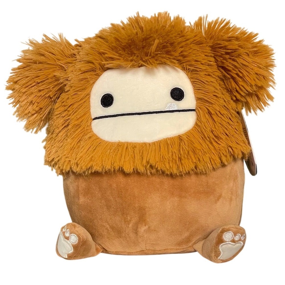 Squishmallows Benny Bigfoot 10" RARE Brown Fluffy Hair Stuffed Animal‎ Toy Paws